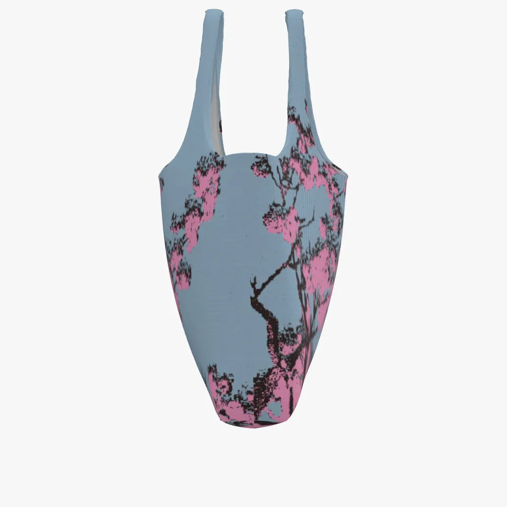 Plum Blossoms Large Tote