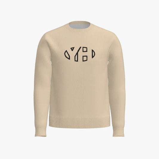 YH Men's Crew Neck Pullover (Cream)