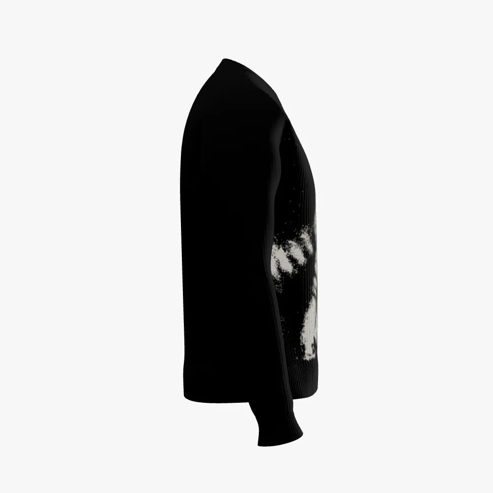 Cheetah (Black Cashmere) Men's Crew Neck Pullover