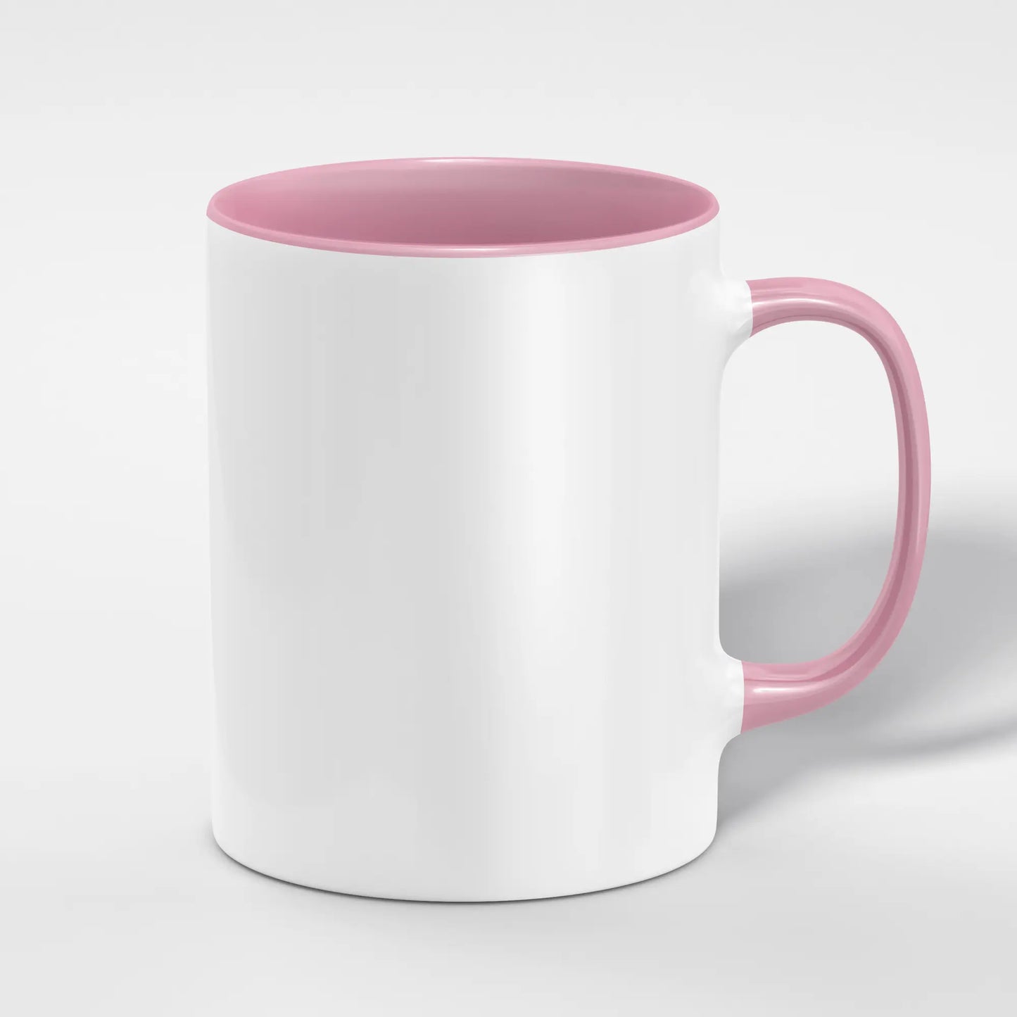 White 11oz Ceramic Mug with Color Inside