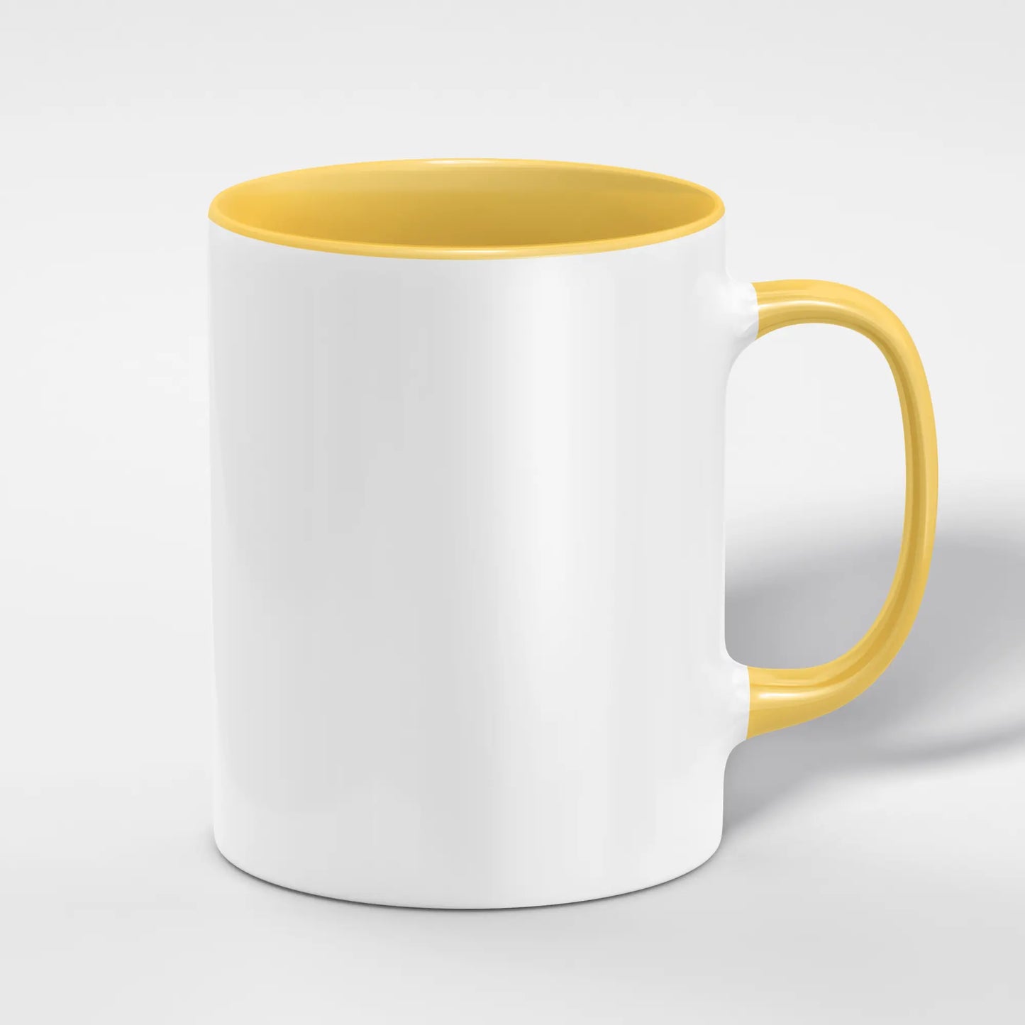 White 11oz Ceramic Mug with Color Inside