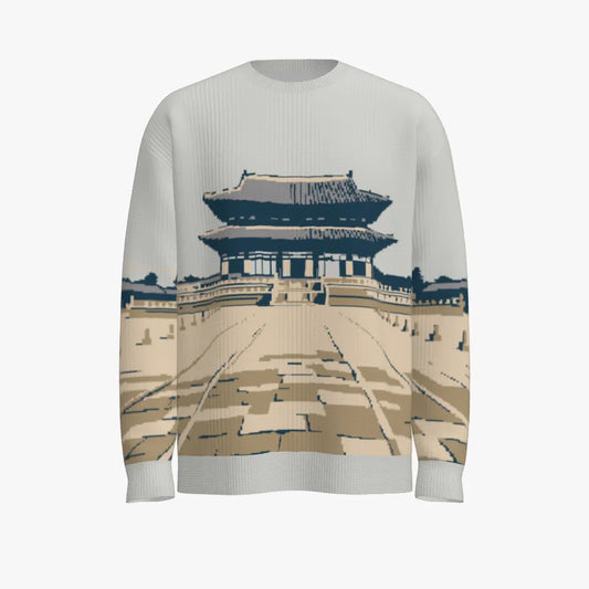 Temple Sweater (Men's Oversized Crew Neck Pullover)