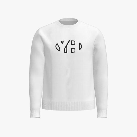 YH Men's Crew Neck Pullover (White)