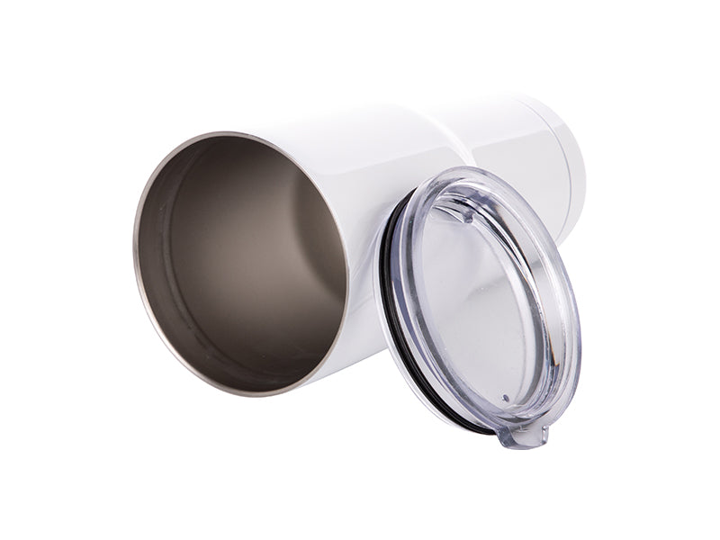 White Travel Tumbler, 30 oz