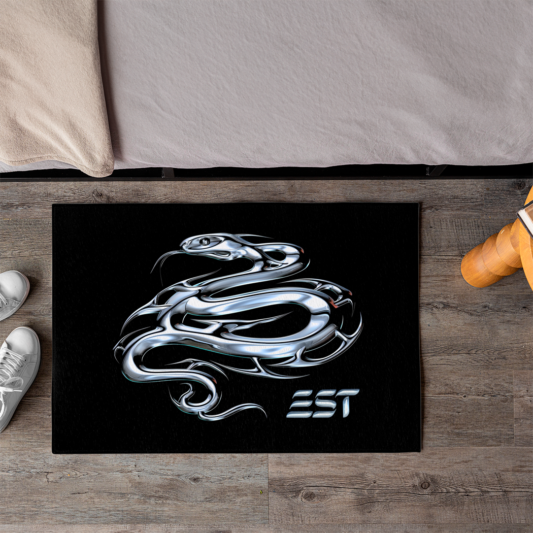 EST Chrome Year of the Snake Area Rug