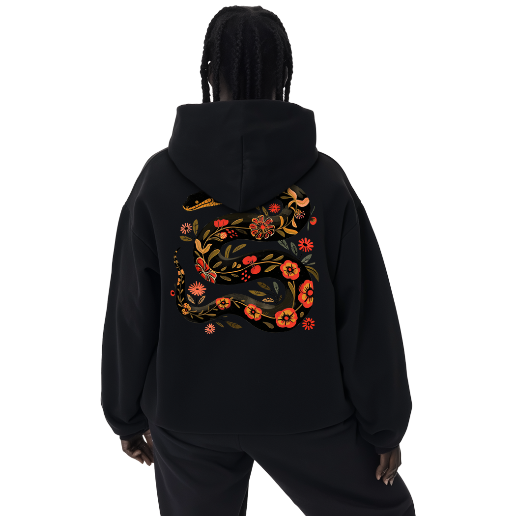 EST Floral Year of the Snake Hoodie