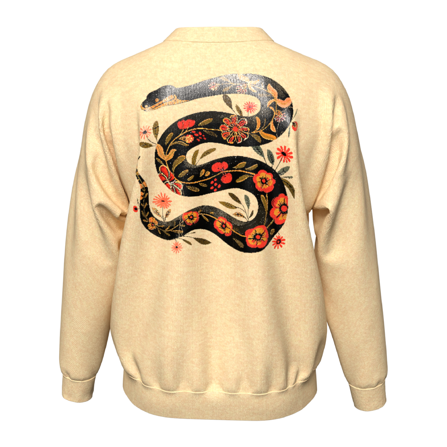 EST Floral Snake Crewneck Sweater