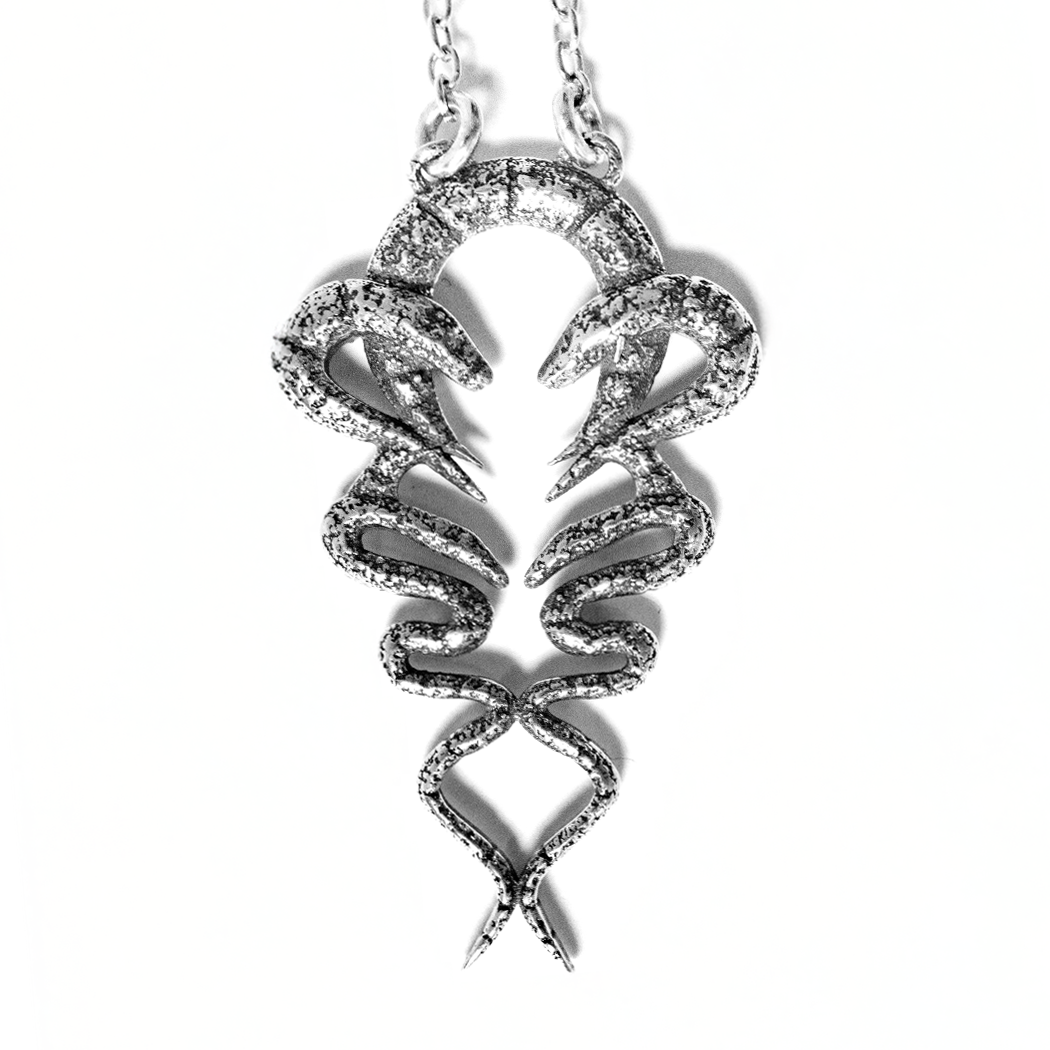 EST Double Snake Silver Pendant