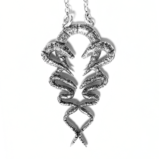 EST Double Snake Silver Pendant