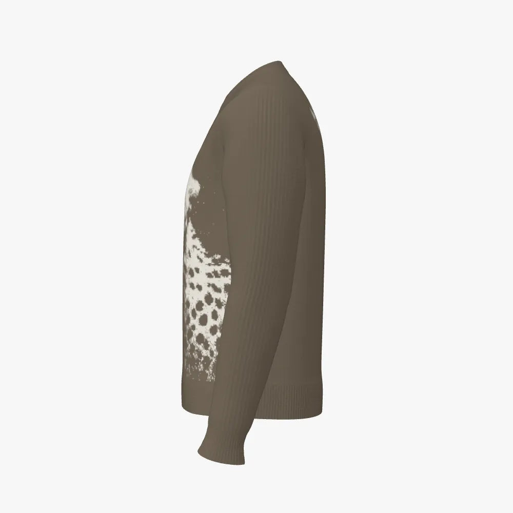 Cheetah (Stone Cashmere) Men's Crew Neck Pullover