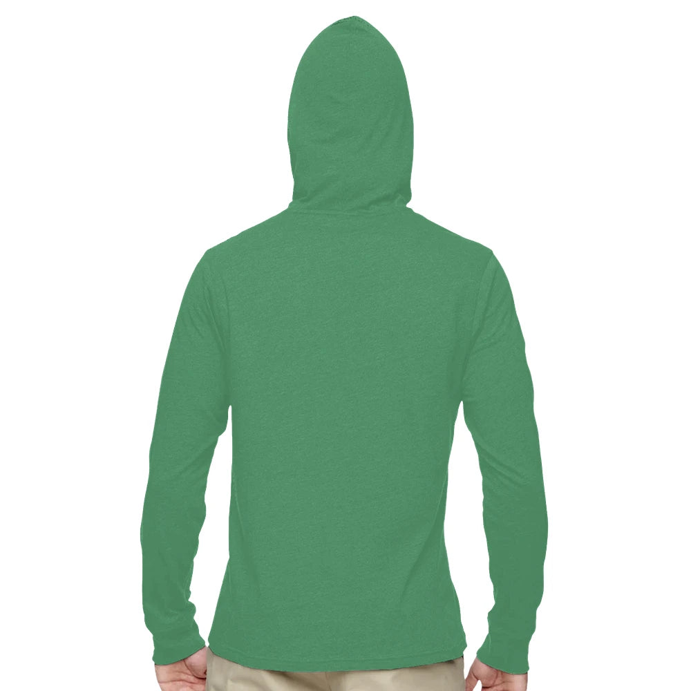 Organic Unisex Eco Blend Long-Sleeve Pullover Hooded T-Shirt