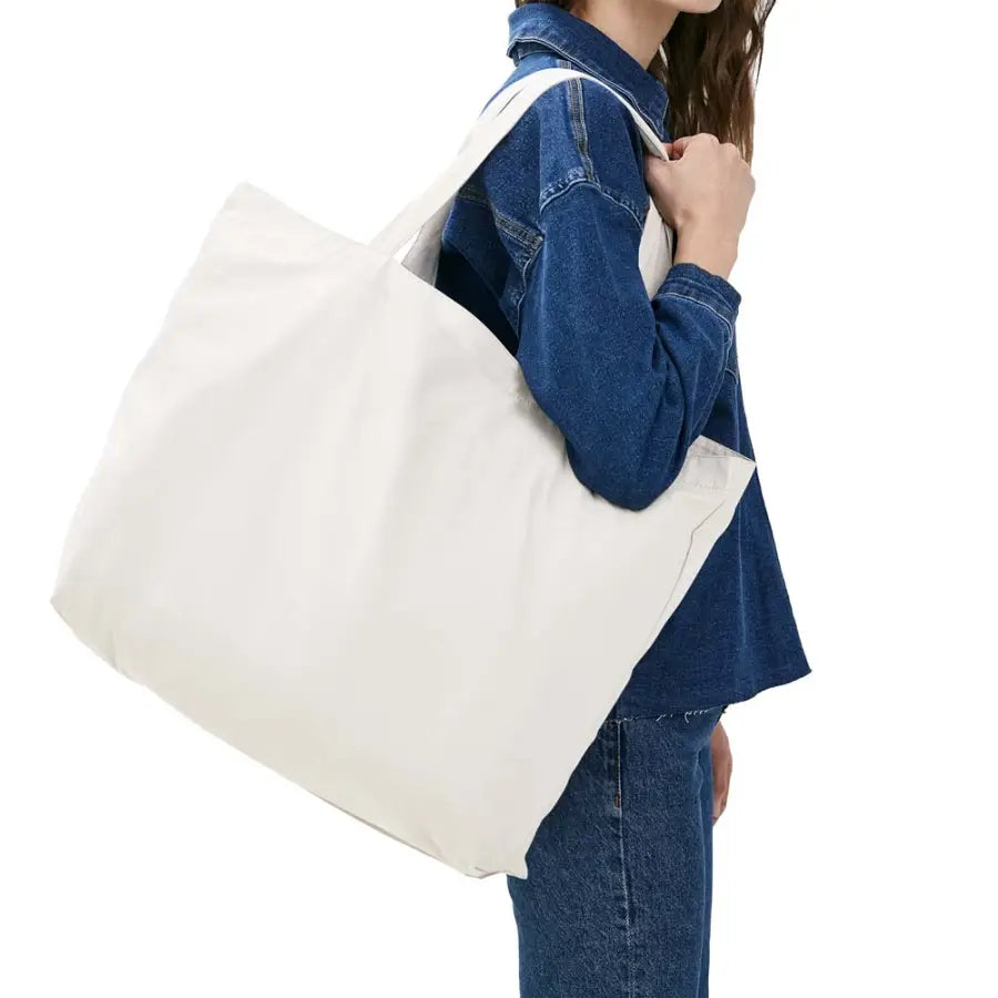 Boxy Cotton Tote Bag