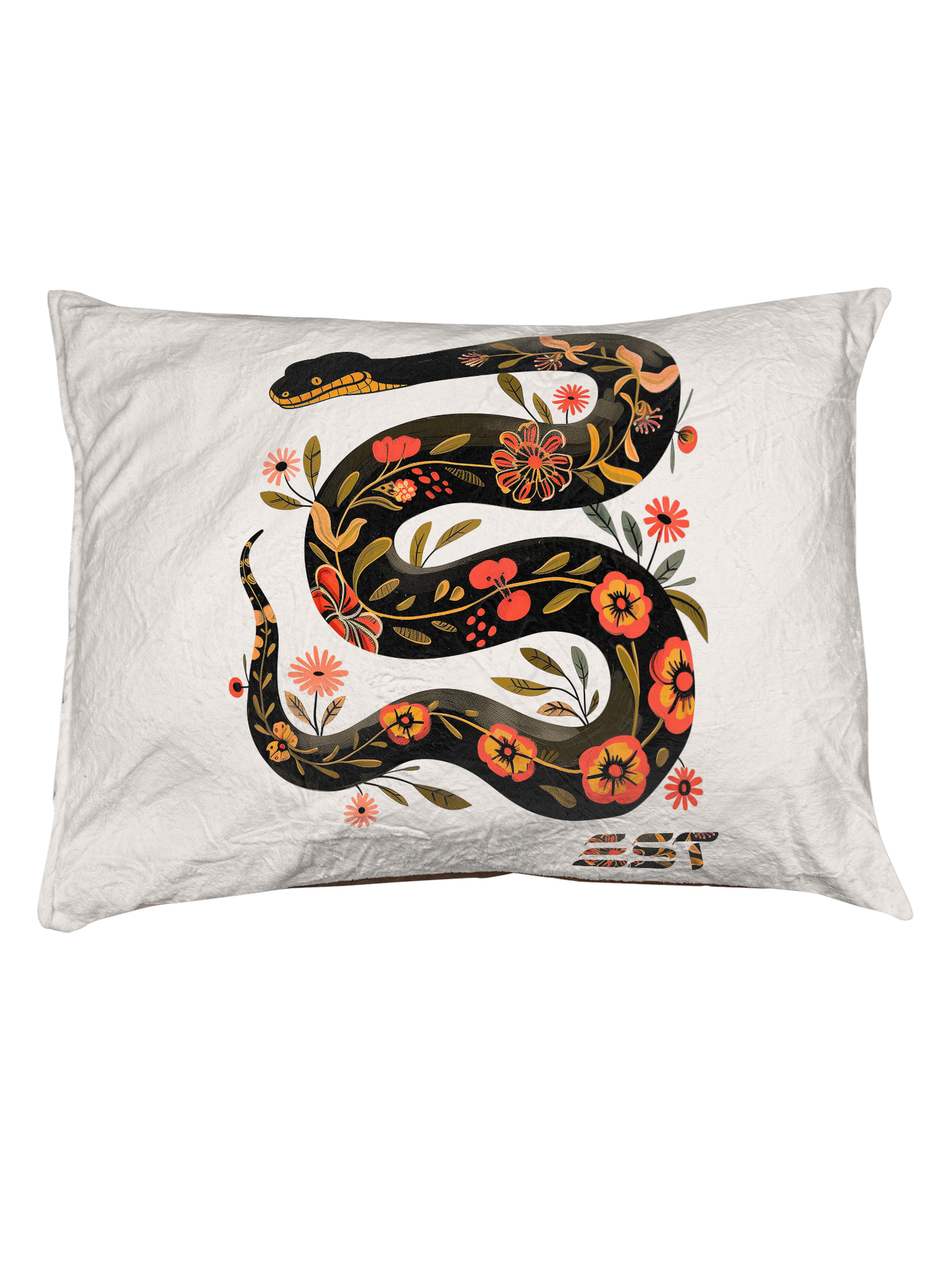 EST Floral Year of the Snake Outdoor Pet Bed
