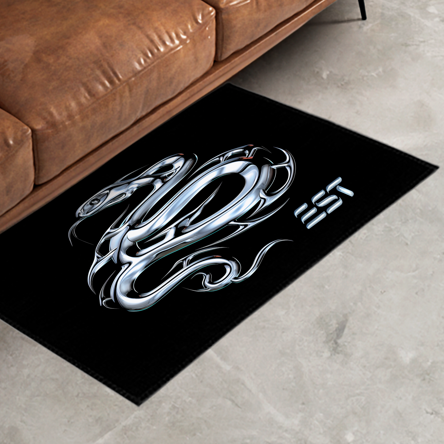 EST Chrome Year of the Snake Area Rug