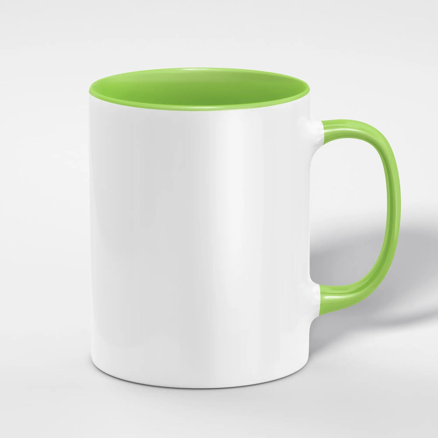 White 11oz Ceramic Mug with Color Inside