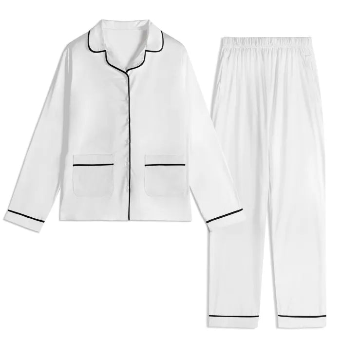 Unisex Long Sleeve Polycotton Pajama Set