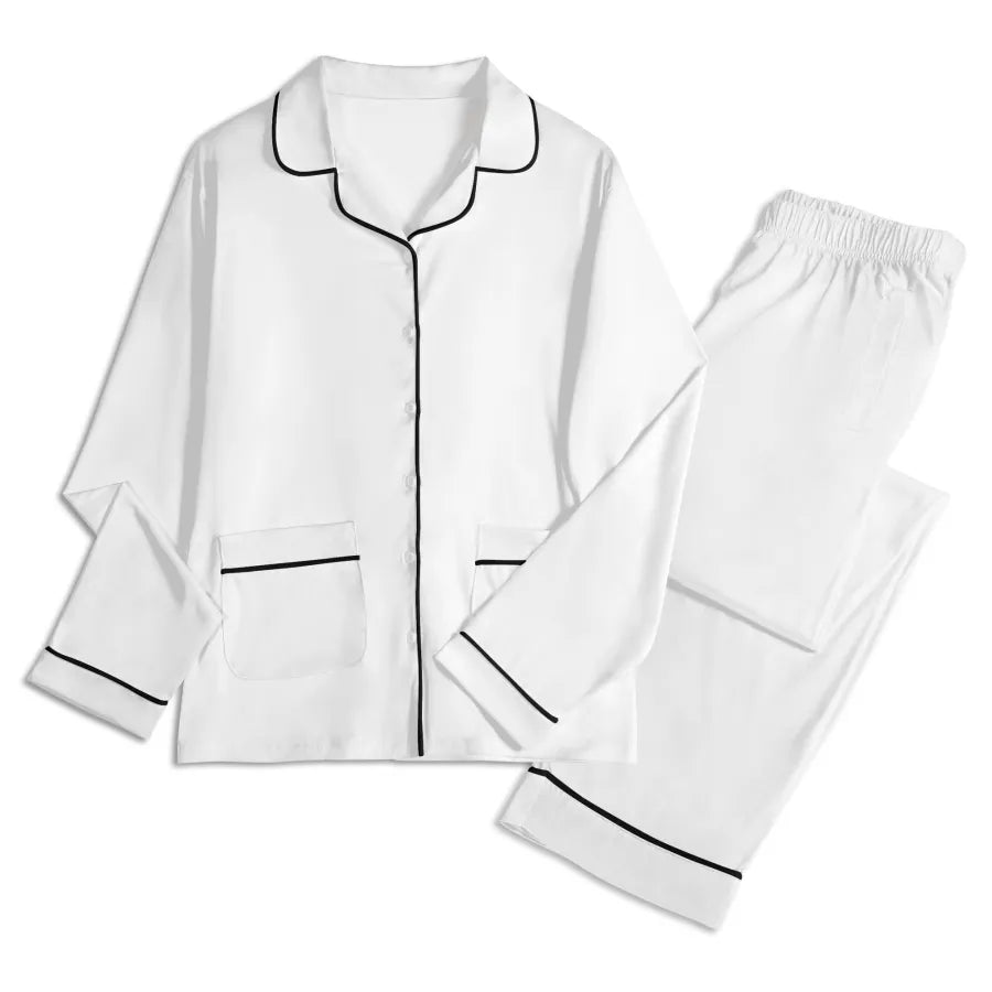Unisex Long Sleeve Polycotton Pajama Set