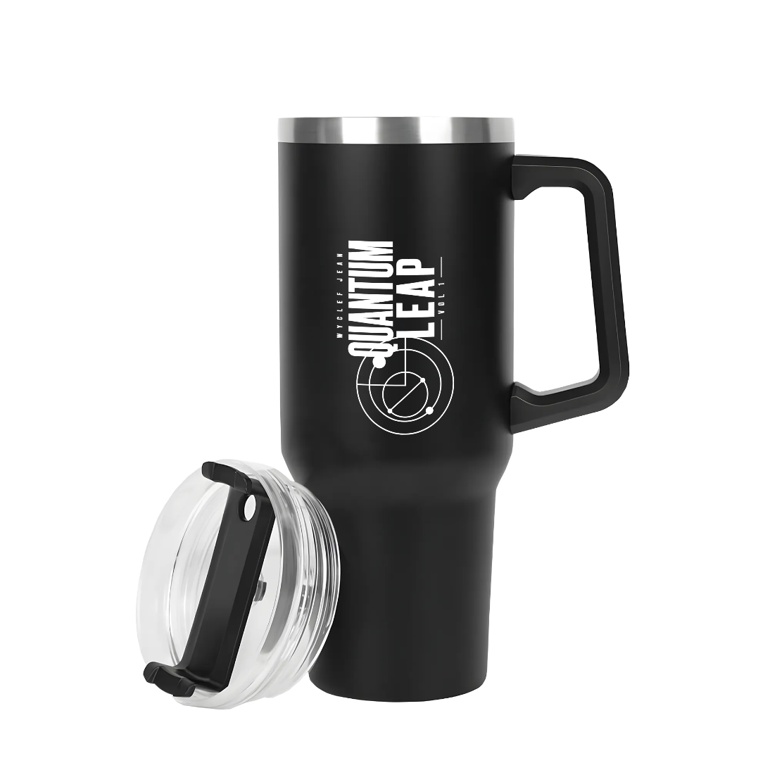 Engraved 40oz Stainless Steel Tumbler Travel Mug with Handle and Straw for Cup Holder 1