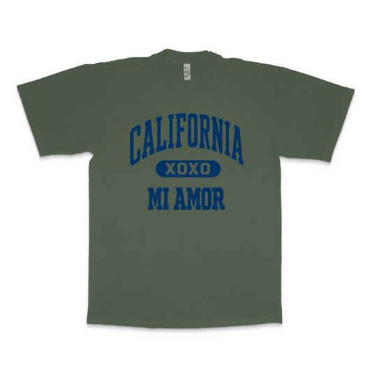 CAL Mi Amor Heavyweight T-shirt - Navy Print