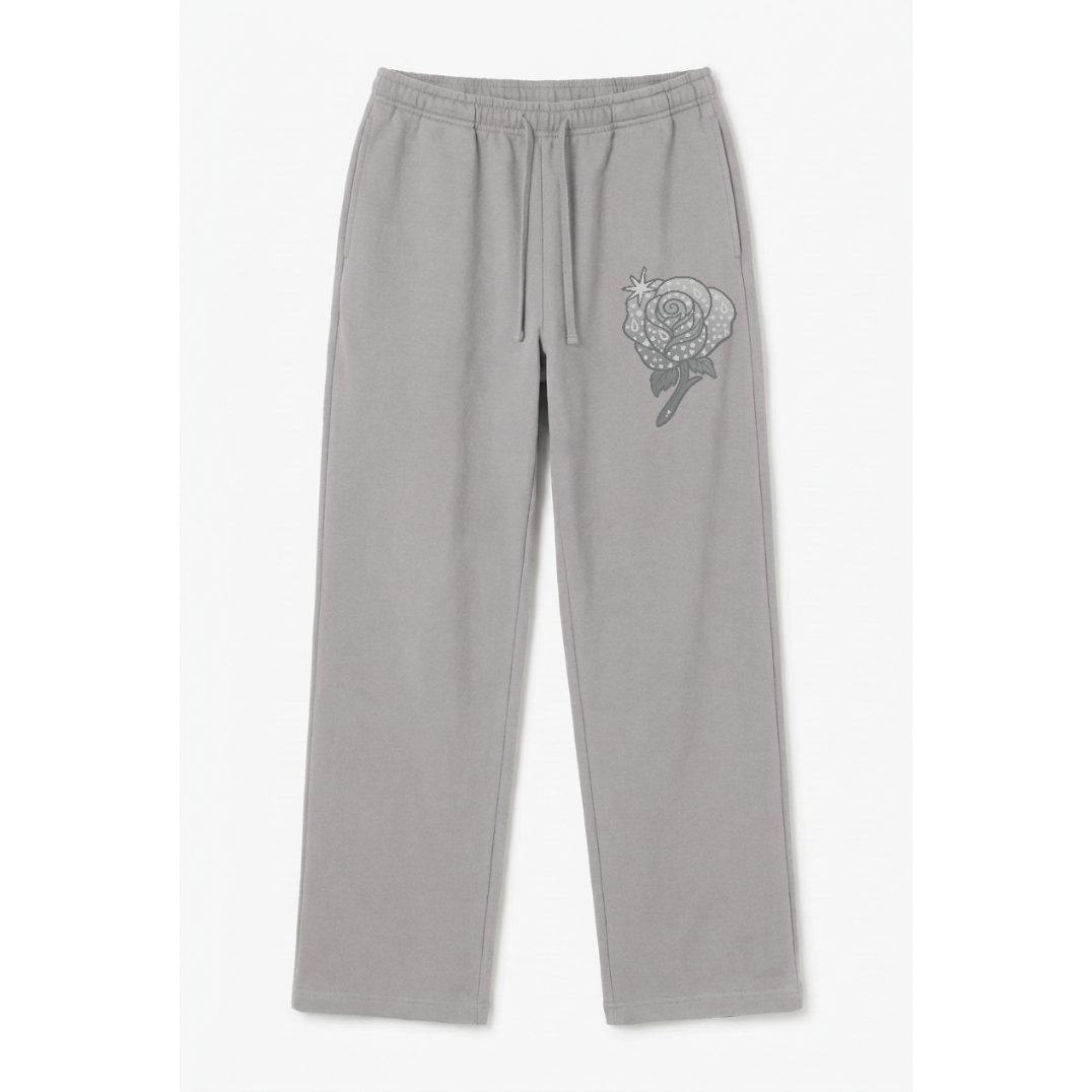 Grey straight Leg Sweatpants
