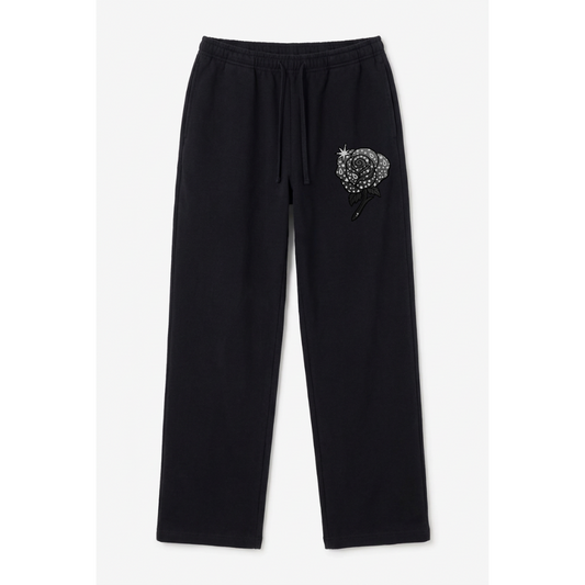 Black Straight Leg Sweatpants 2