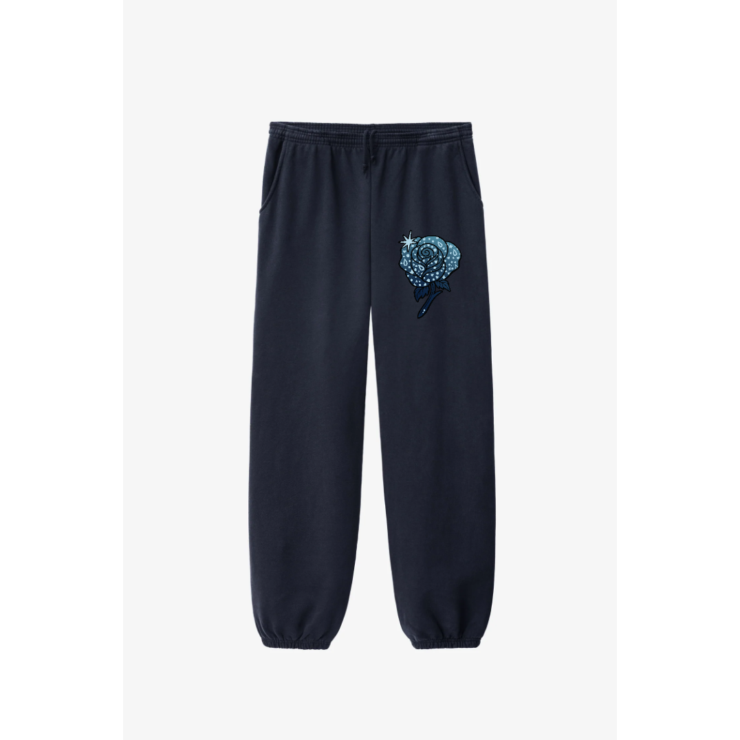 Navy Cuff Sweatpants