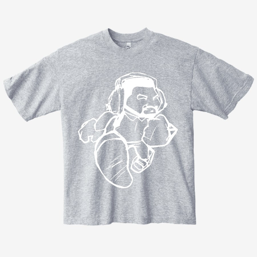 Cartoon Man LA Apparel Heavyweight T-shirt 1801GD - LA Apparel - Heavyweight T-shirt