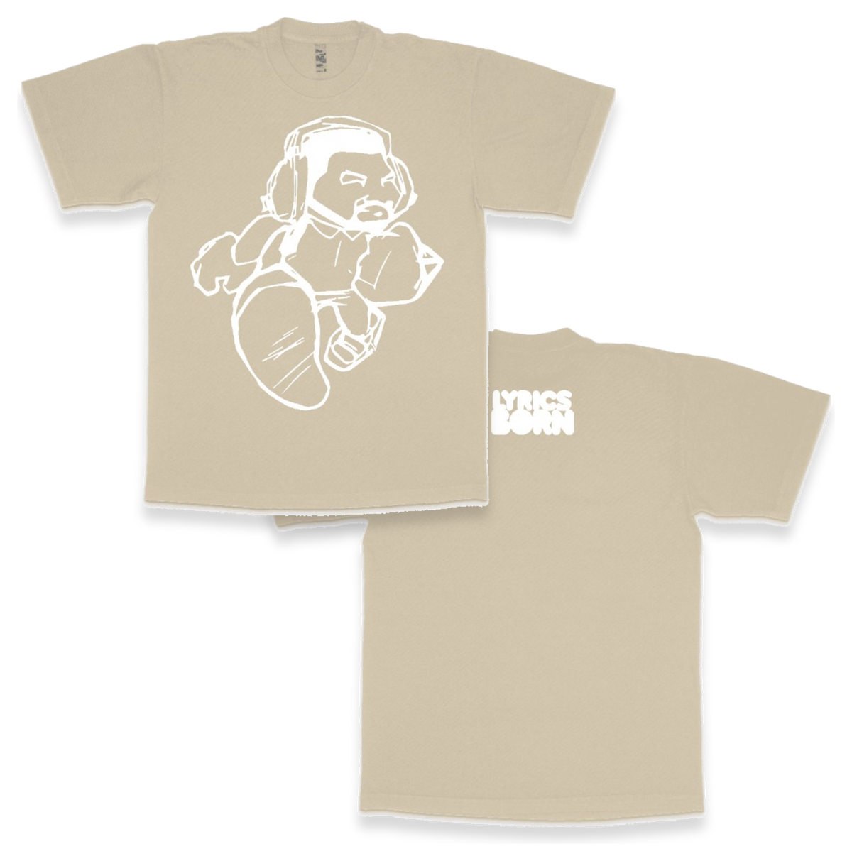 Cartoon Man LA Apparel Heavyweight T-shirt 1801GD - LA Apparel - Heavyweight T-shirt
