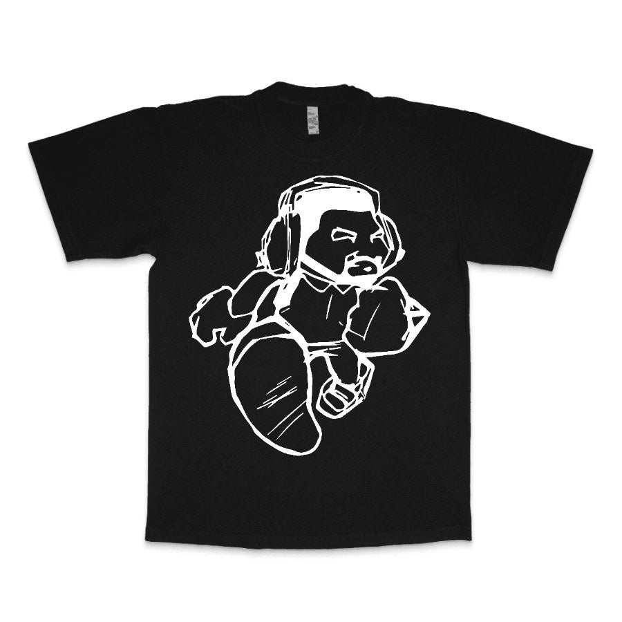 Cartoon Man LA Apparel Heavyweight T-shirt 1801GD - LA Apparel - Heavyweight T-shirt