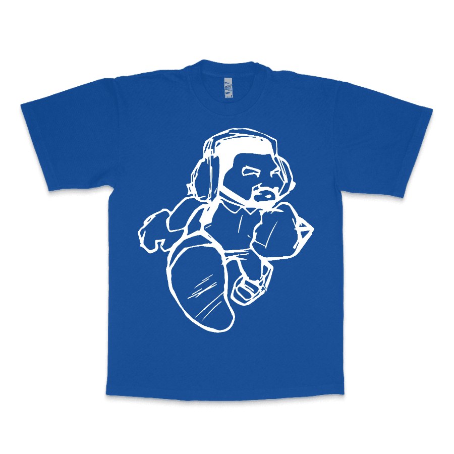 Cartoon Man LA Apparel Heavyweight T-shirt 1801GD - LA Apparel - Heavyweight T-shirt