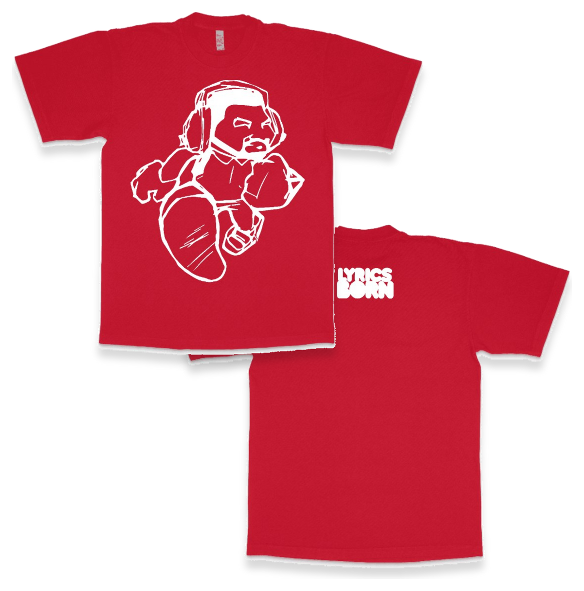 Cartoon Man LA Apparel Heavyweight T-shirt 1801GD - LA Apparel - Heavyweight T-shirt
