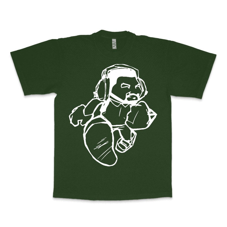 Cartoon Man LA Apparel Heavyweight T-shirt 1801GD - LA Apparel - Heavyweight T-shirt