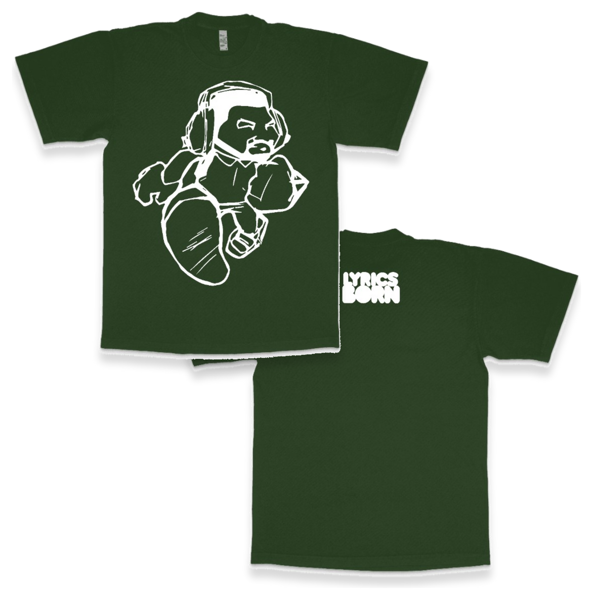 Cartoon Man LA Apparel Heavyweight T-shirt 1801GD - LA Apparel - Heavyweight T-shirt