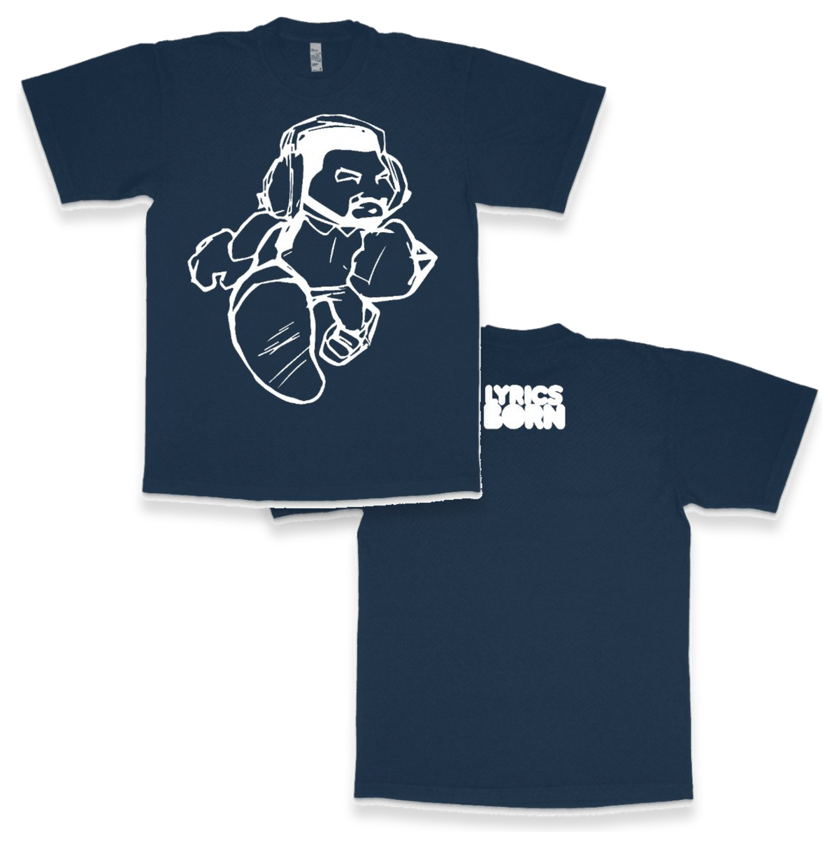 Cartoon Man LA Apparel Heavyweight T-shirt 1801GD - LA Apparel - Heavyweight T-shirt
