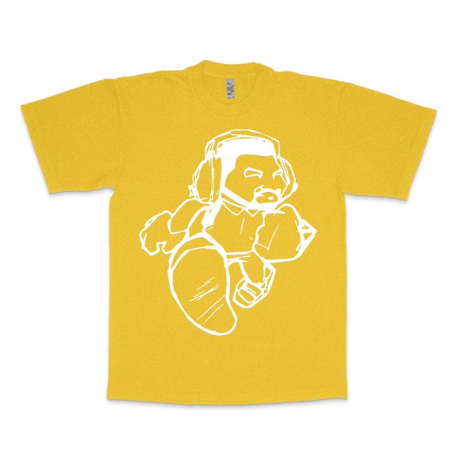Cartoon Man LA Apparel Heavyweight T-shirt 1801GD - LA Apparel - Heavyweight T-shirt