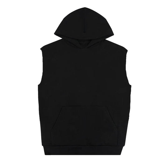 Sleeveless Heavy Fleece Hoodie, 14oz