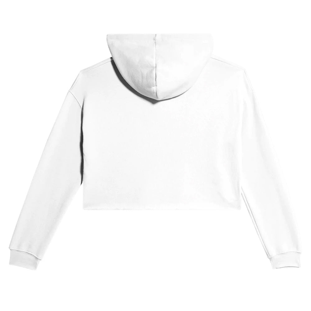 Cropped Raw Edge Fleece Hoodie, 8 oz.