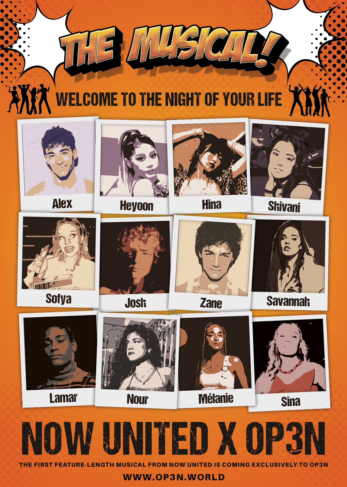 Now United Musical Poster - Featuring the Entire Cast